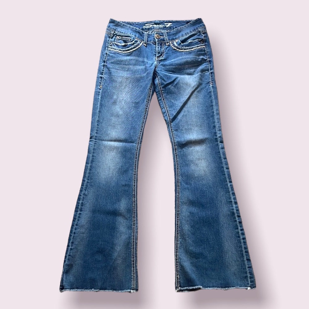Low Rise Seven Brand Flare Jeans